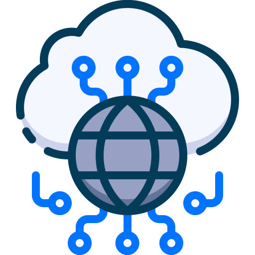 cyberprzestrzeń Generic Blue ikona