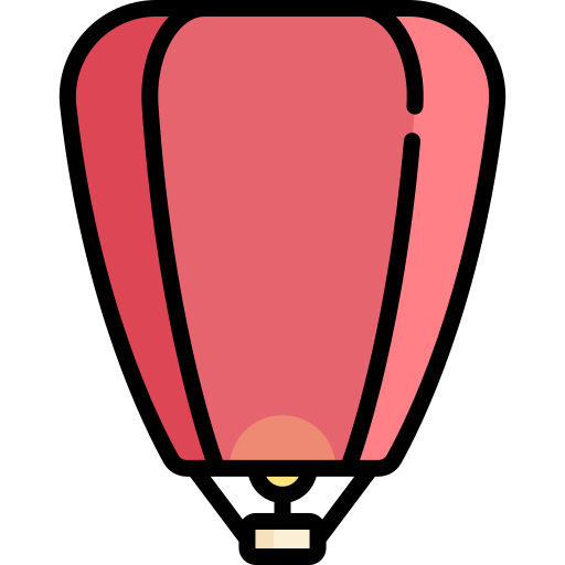 Sky lantern Special Lineal color icon