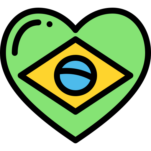 ブラジル Detailed Rounded Lineal color icon
