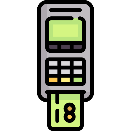 Bank terminal Special Lineal color icon