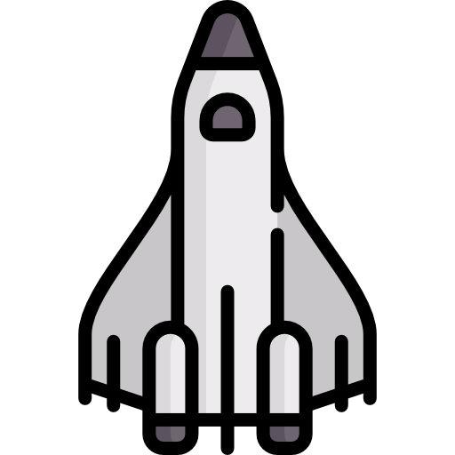 Space shuttle Special Lineal color icon