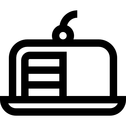 케이크 Basic Straight Lineal icon