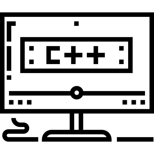 モニター Detailed Straight Lineal icon