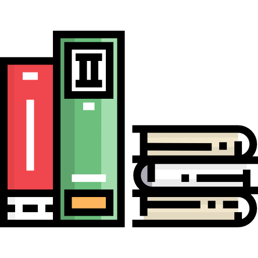 bücher Detailed Straight Lineal color icon