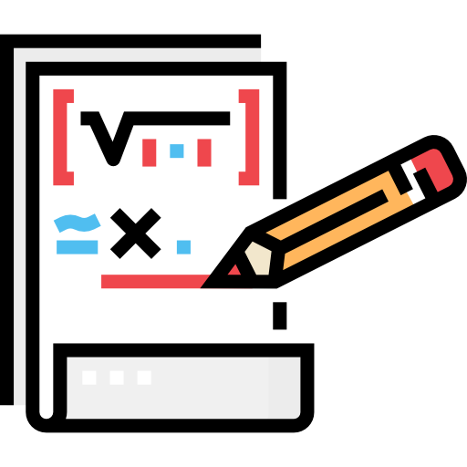 数学 Detailed Straight Lineal color icon