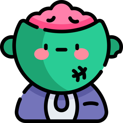 Zombie Kawaii Lineal color icon