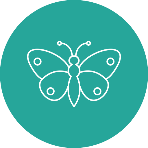 mariposa Generic Circular icono