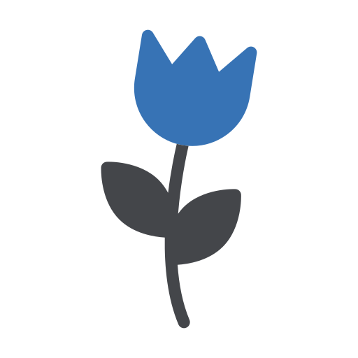 flor Generic Blue icono