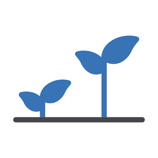crecer planta Generic Blue icono