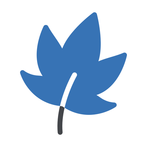 upadek liścia Generic Blue ikona