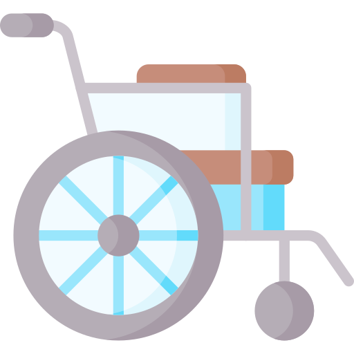 바퀴 달린 의자 Special Flat icon