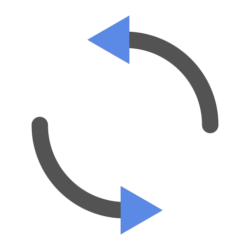 ciclo continuo Generic Blue icona