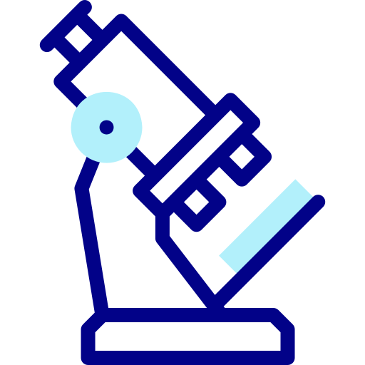 현미경 Detailed Mixed Lineal color icon