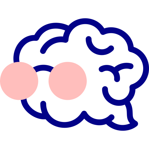 脳 Detailed Mixed Lineal color icon