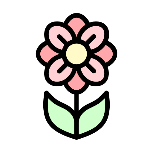 Flower Generic Outline Color icon