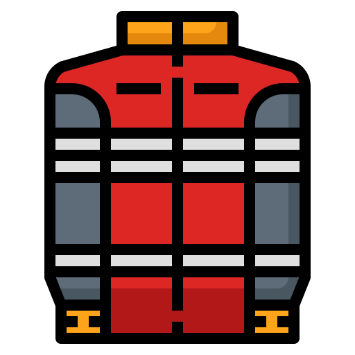 brandweer uniform Generic Outline Color icoon