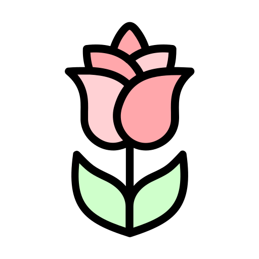 장미 Generic Outline Color icon