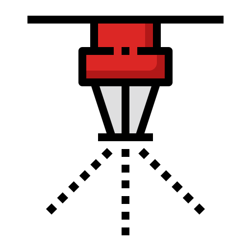 Sprinkler Generic Outline Color icon