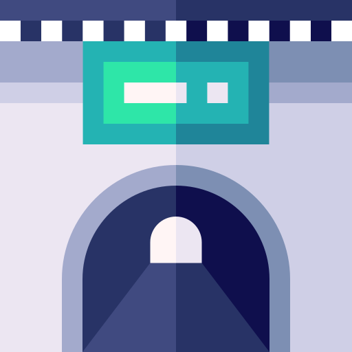 Tunnel Basic Straight Flat icon