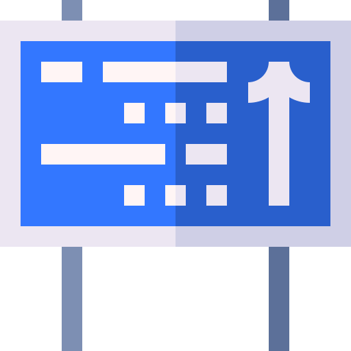 teken Basic Straight Flat icoon