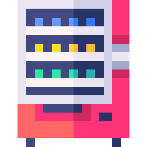 Vending machine Basic Straight Flat icon