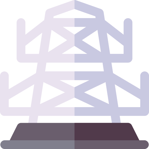 電気塔 Basic Rounded Flat icon