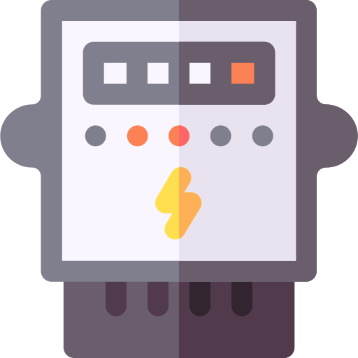 電気メーター Basic Rounded Flat icon