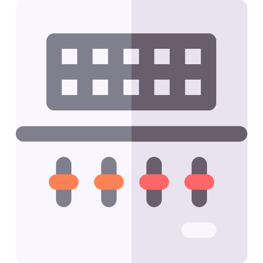 interruptor de transferencia Basic Rounded Flat icono