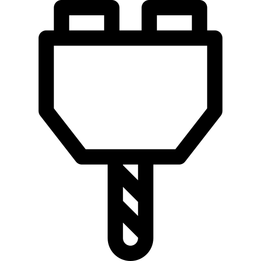 plug Basic Rounded Lineal icoon