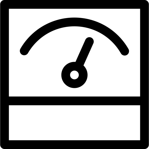 voltmeter Basic Rounded Lineal icoon