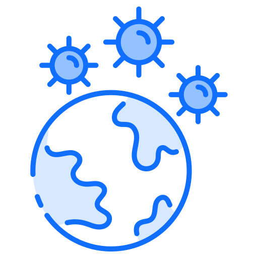 전 세계적인 유행병 Generic Blue icon