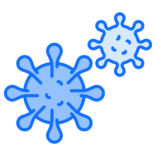 coronavirus Generic Blue icono