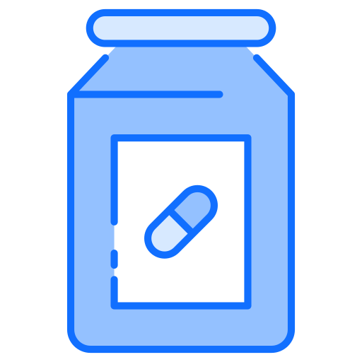 tarro de pastillas Generic Blue icono