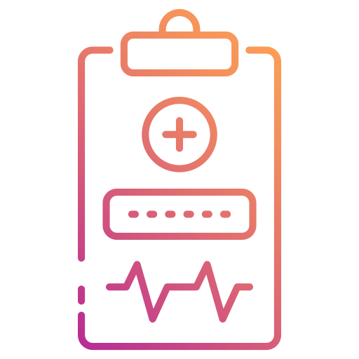 relatório médico Generic Gradient Ícone