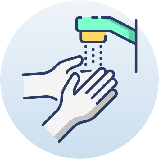 lavaggio delle mani Generic Circular icona