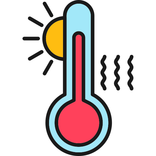 alta temperatura Generic Outline Color icona