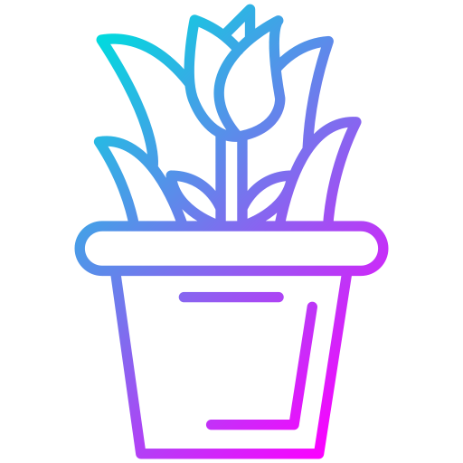 vaso di fiori Generic Gradient icona