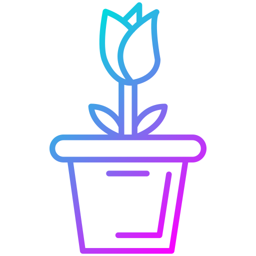 vaso di fiori Generic Gradient icona