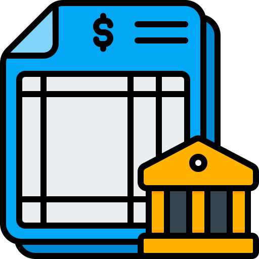 Bank statement Generic Outline Color icon