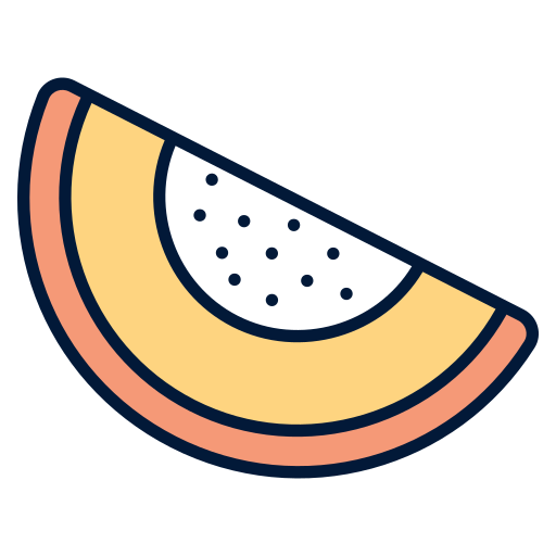 Melon Generic Outline Color icon