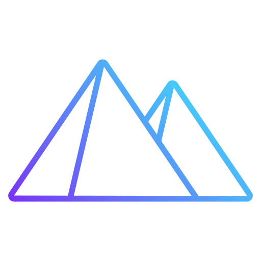Pyramid Generic Gradient icon