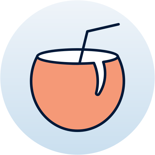 Coconut drink Generic Circular icon