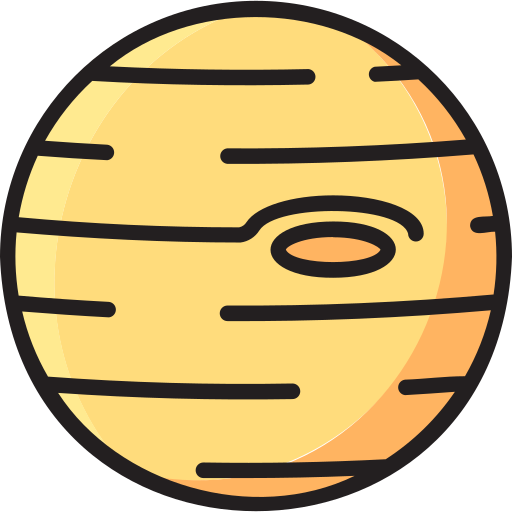 木星 Generic Outline Color icon