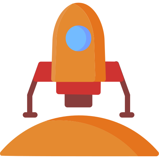 navicella spaziale Generic Flat icona
