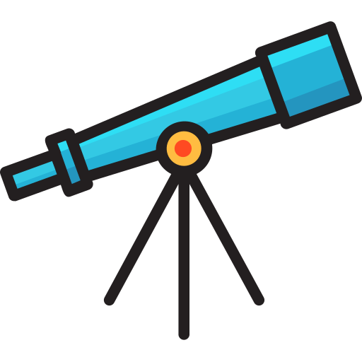 telescopio Generic Outline Color icono