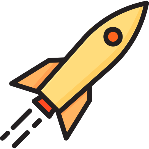 Rocket Generic Outline Color icon