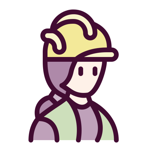 Construction worker Generic Outline Color icon