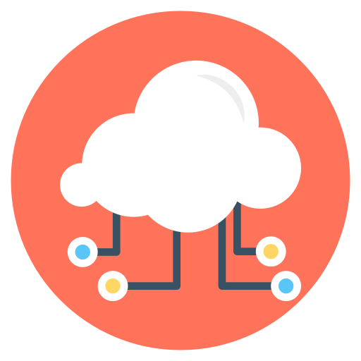 Cloud network Generic Circular icon