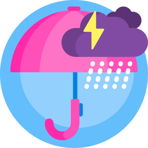 parasol Detailed Flat Circular Flat ikona
