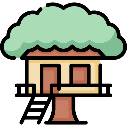 domek na drzewie Special Lineal color ikona